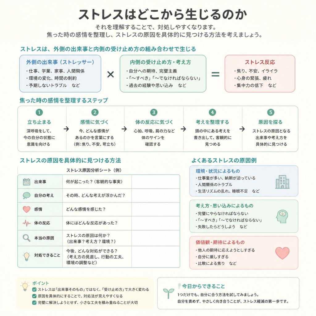 ストレスの原因を理解する