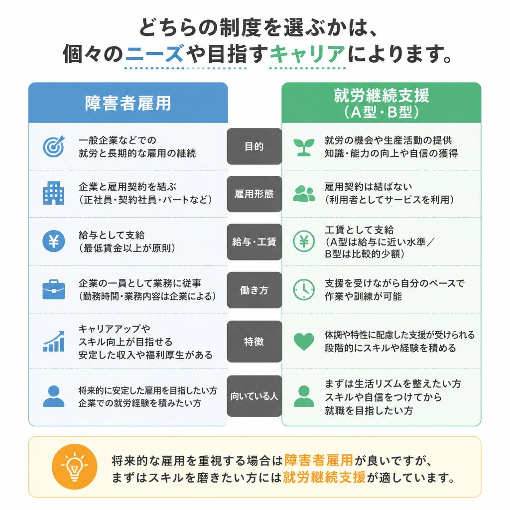 どちらの制度を選ぶべきか？