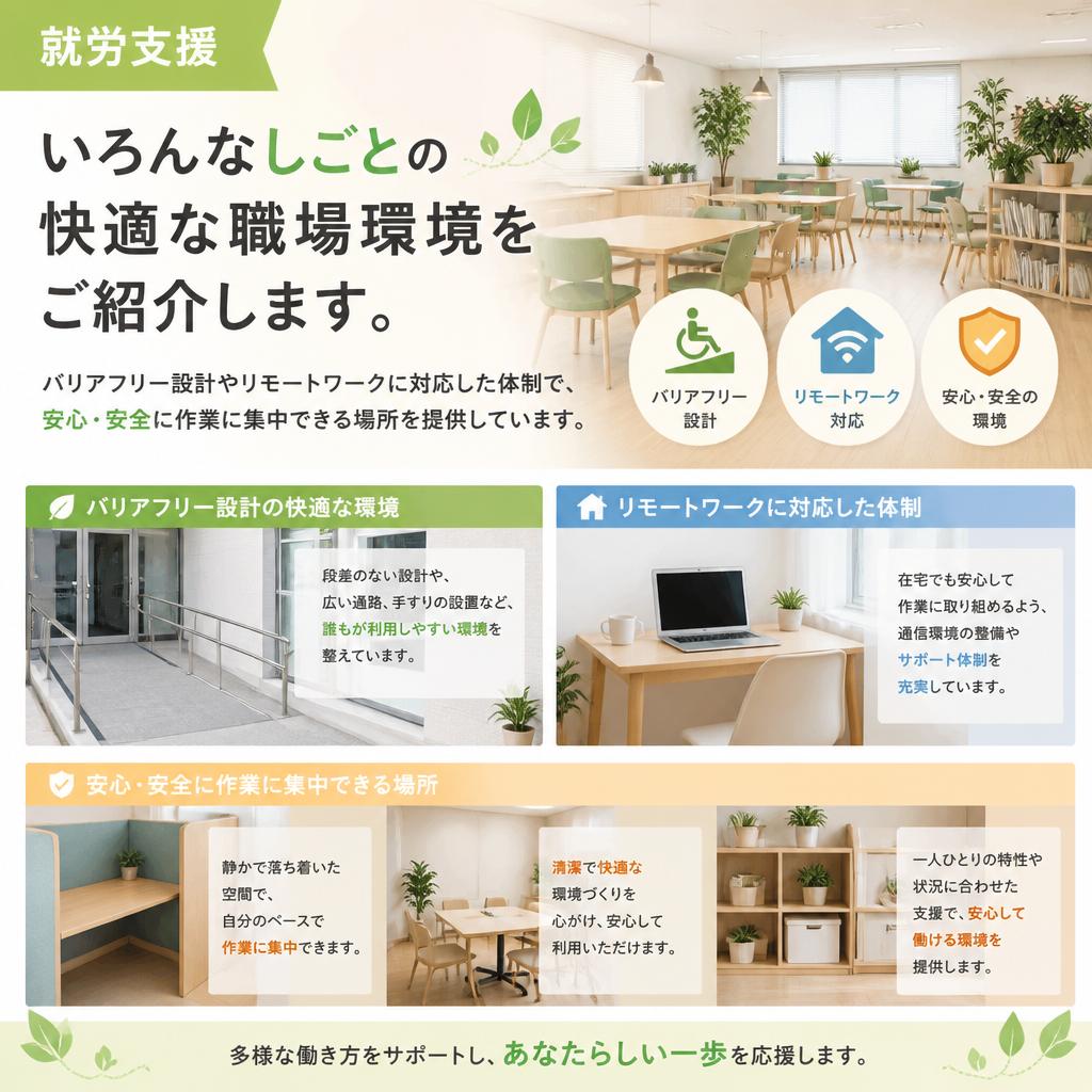 2. 職場環境: あなたに最適な場所